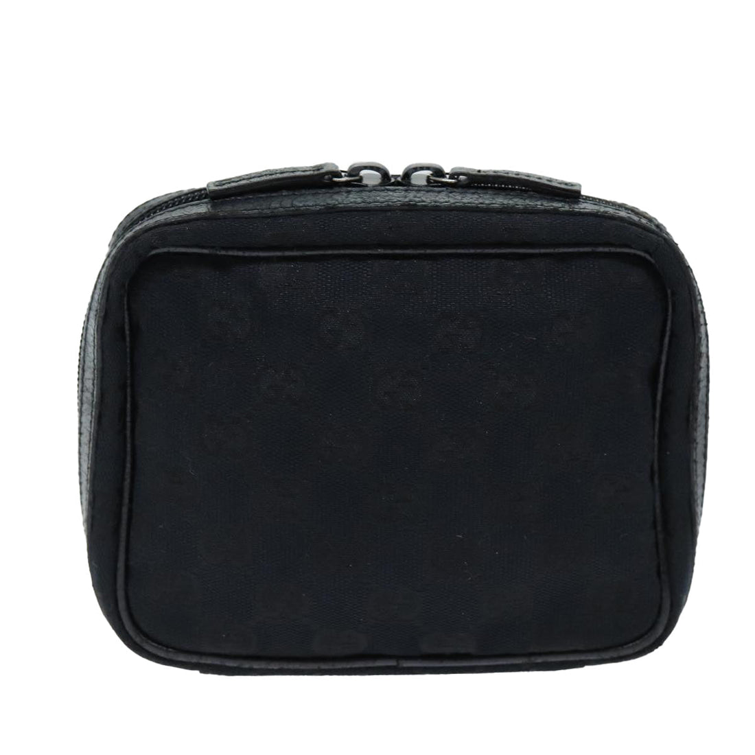 Gucci Gg Canvas Black Canvas Clutch Bag