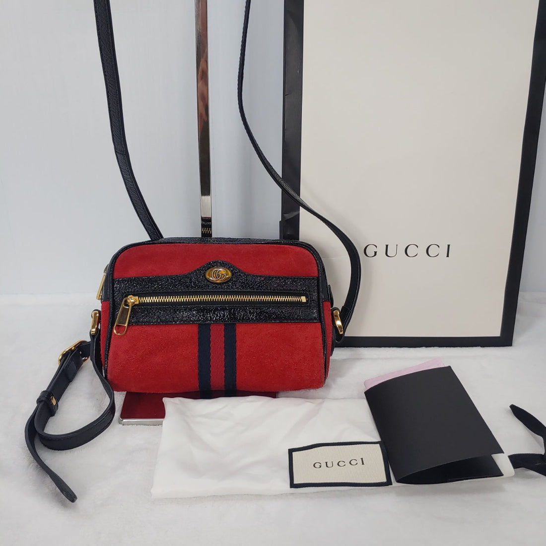 Gucci Odepia Velvet Crossbody Bag 517350 41212255