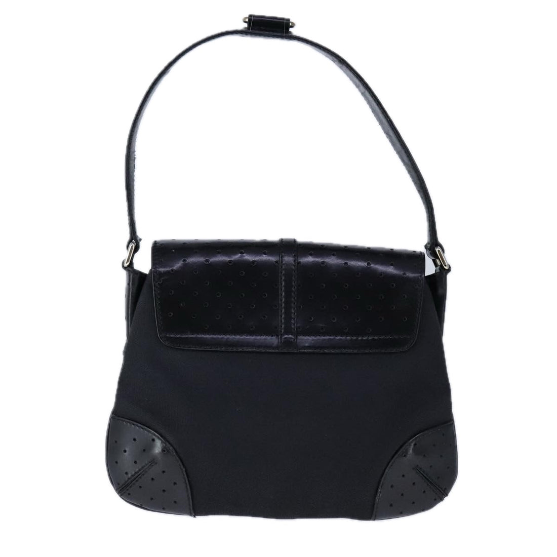 Gucci Interlocking G Black Canvas Shoulder Bag