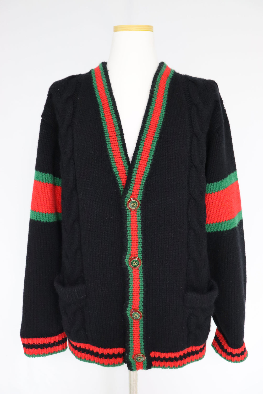 Gucci Oversized Cable Knit Cardigan 71814738