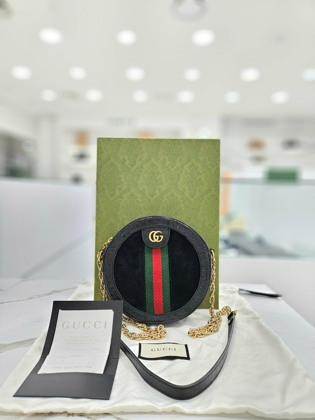 Gucci Ophidia Mini GG Round Shoulder Bag 550618 75474791