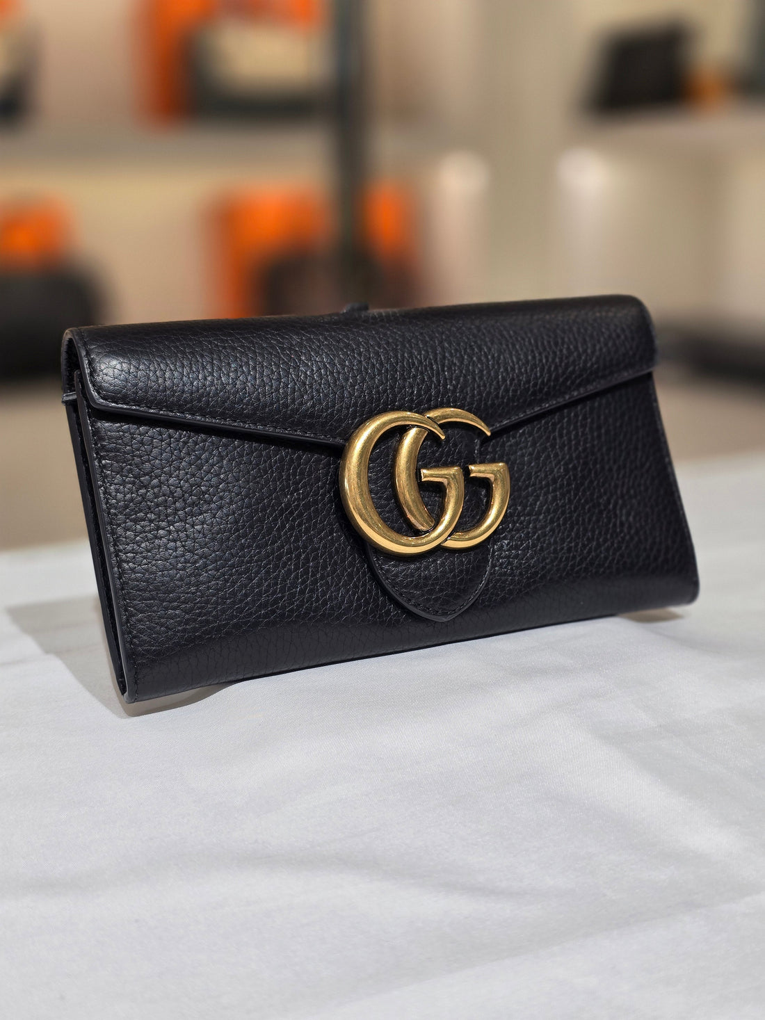 Gucci Marmont Black Long Wallet 400586 87795124