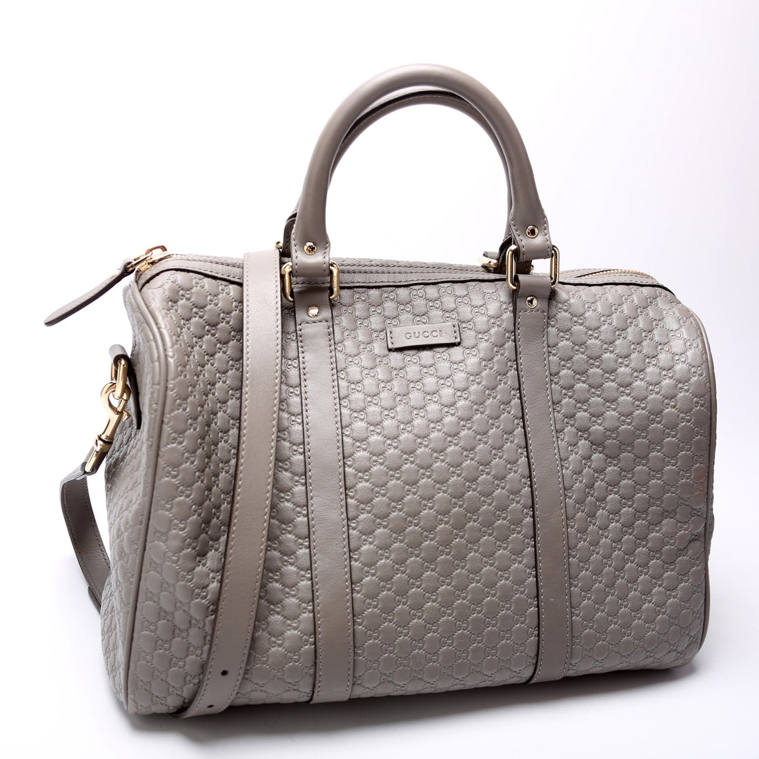 449646 Boston With Strap Guccissima