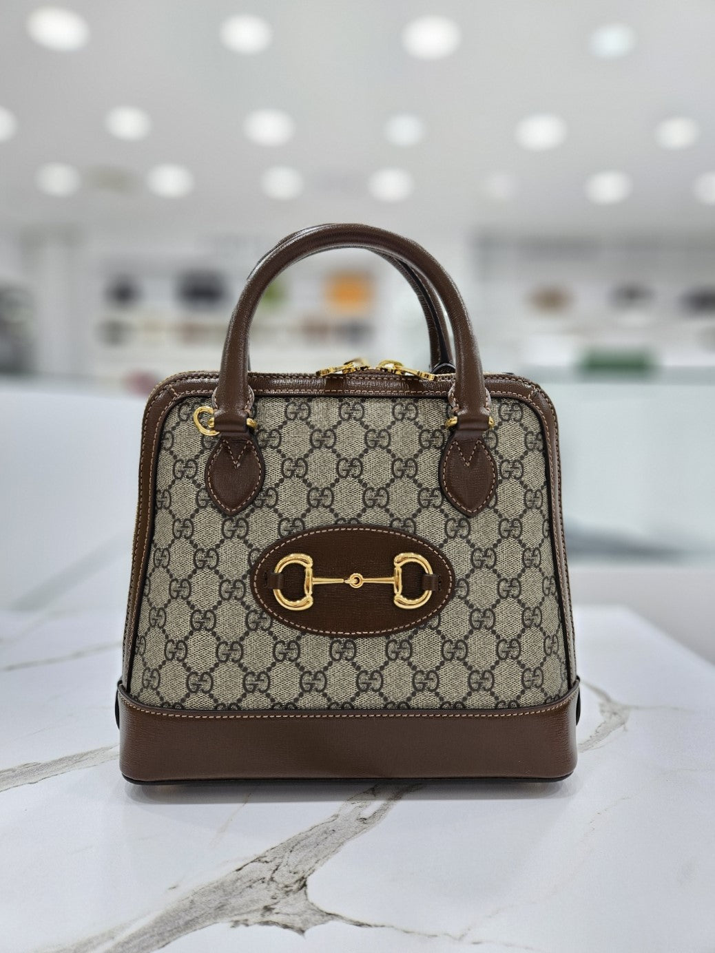 Gucci Horsebit 1955 Small Top Handle Bag Brown 621220 115918240