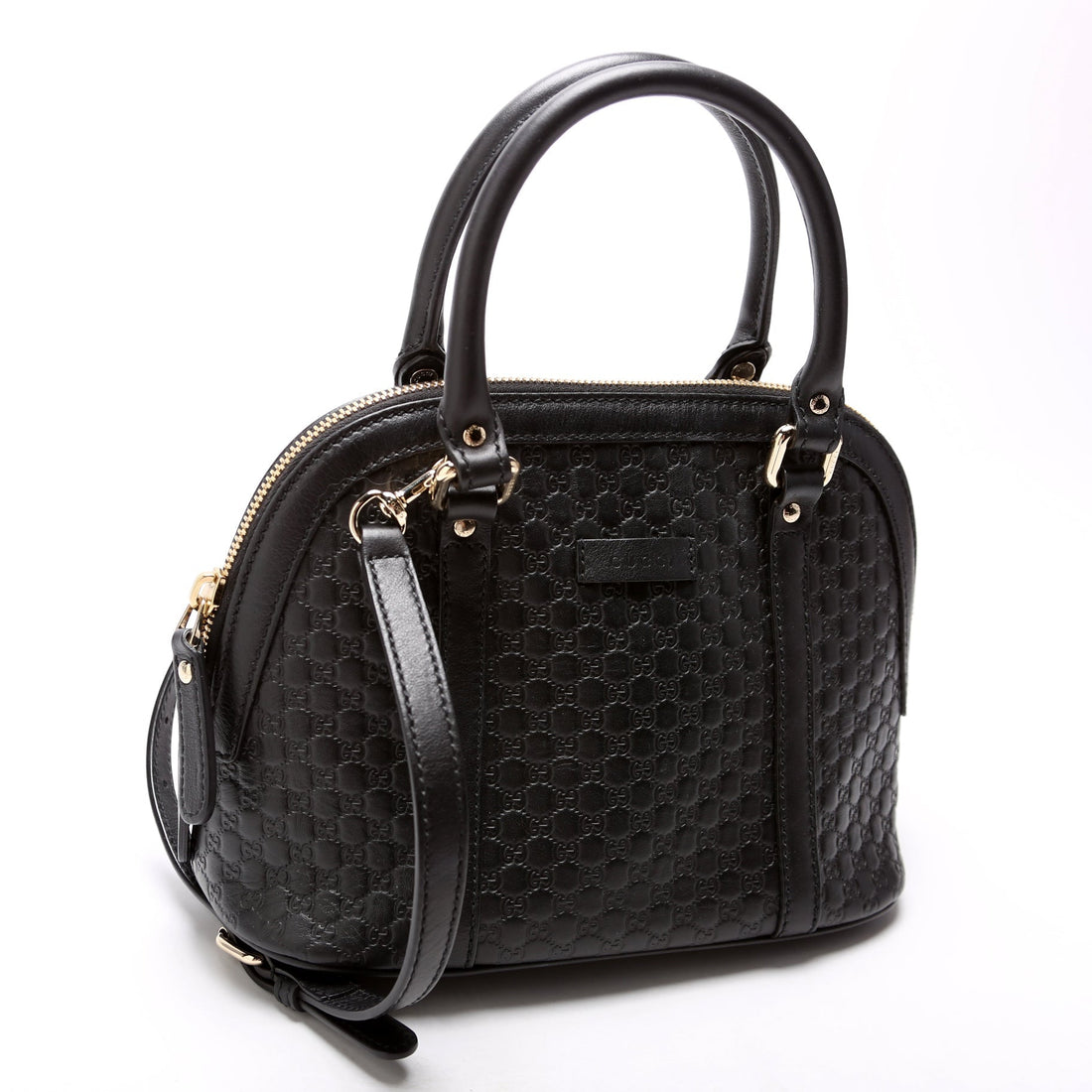 449654 Mini Dome Guccissima Black