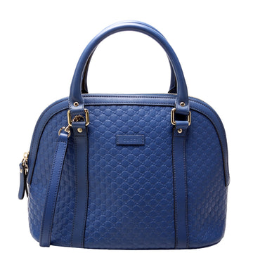 449654 Mini Dome Guccissima Blue