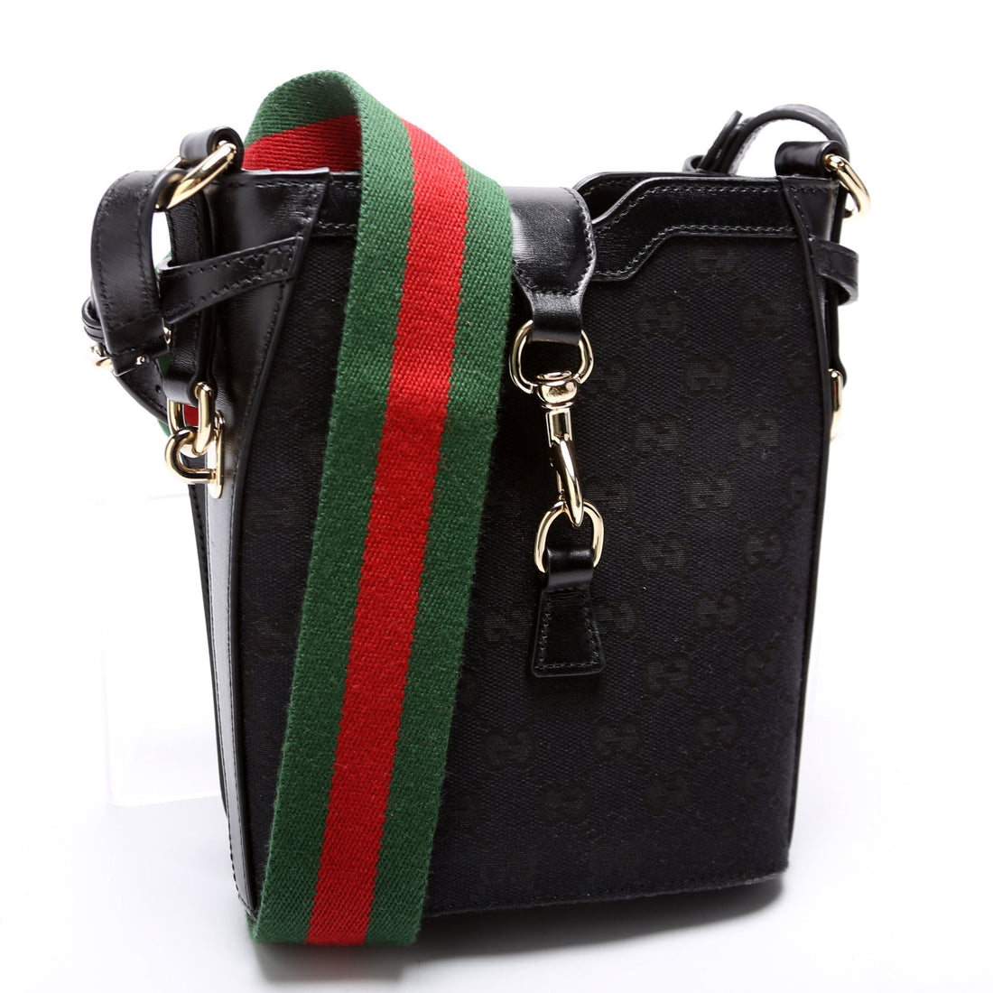 Gucci Canvas Mini Bucket Shoulder Bag