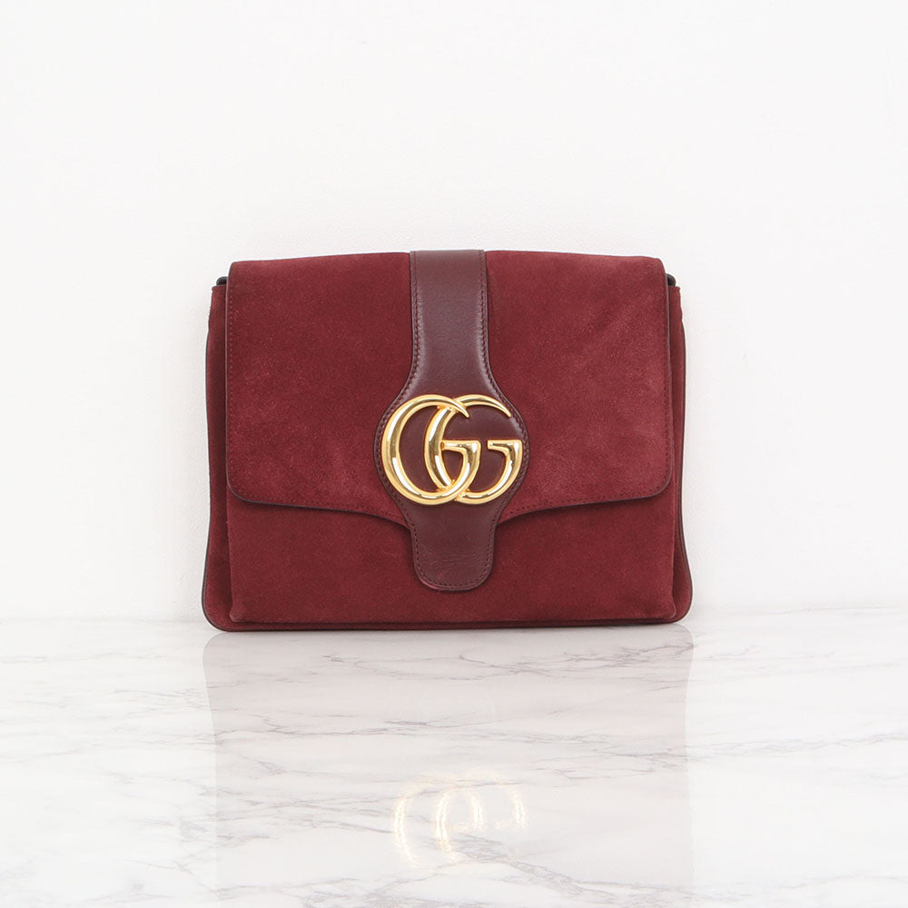 Gucci Suede GG Logo Ali Shoulder Bag 550126 142914150