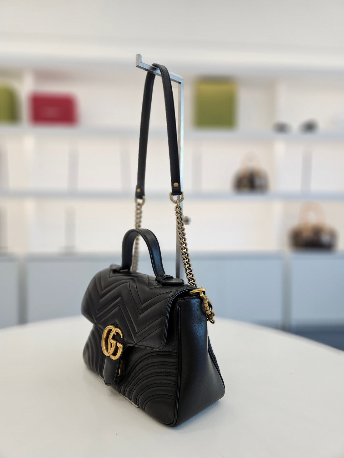 Gucci GG Marmont Matelassé Top Handle 2-WAY NBS072900603S 138627657