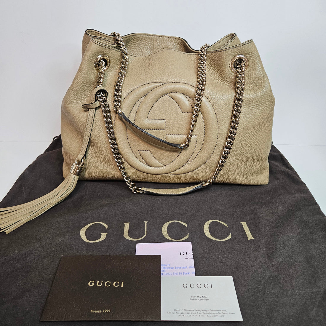Gucci Soho Tassel Shoulder Chain Bag 308982 141279647