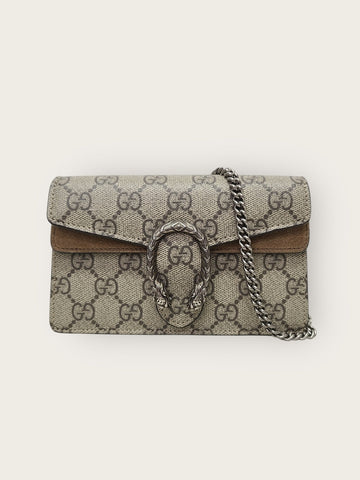 Gucci GG Supreme Dionysus Super Mini Crossbody 12345 142603981