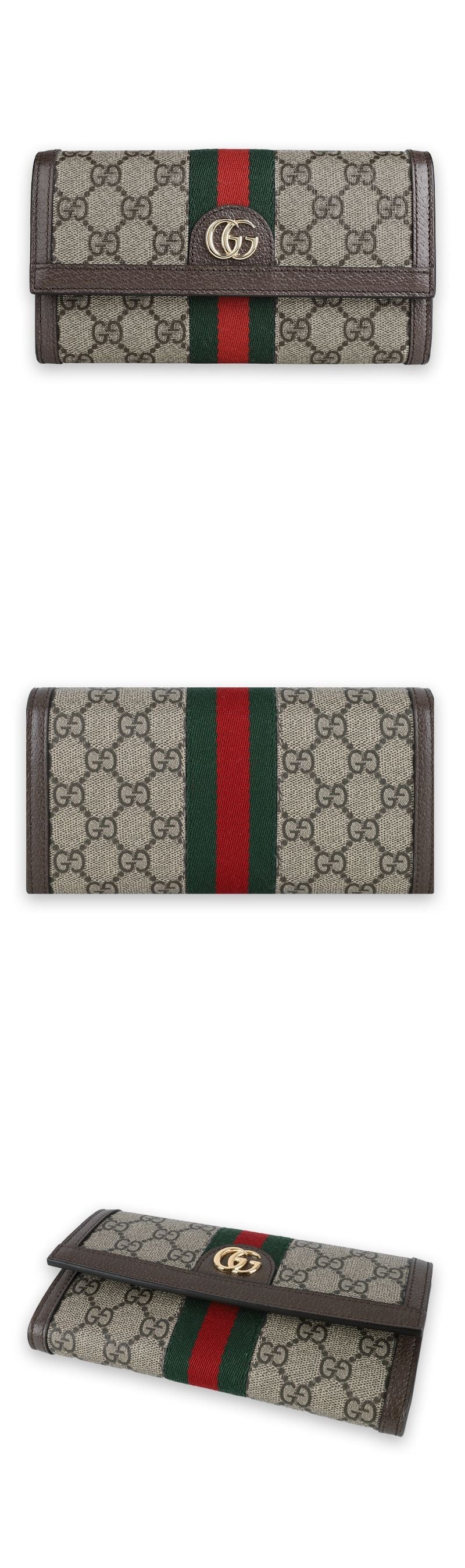 Gucci Women’s Ophidia GG Supreme Long Wallet (Beige) 523153 96IWG 8745 142707937