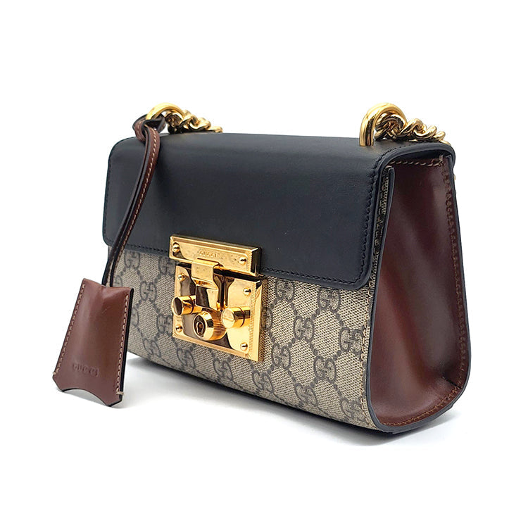 Gucci Supreme Padlock Shoulder Bag Small 409487 L683552 142785039