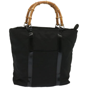 Gucci Bamboo Black Synthetic Handbag