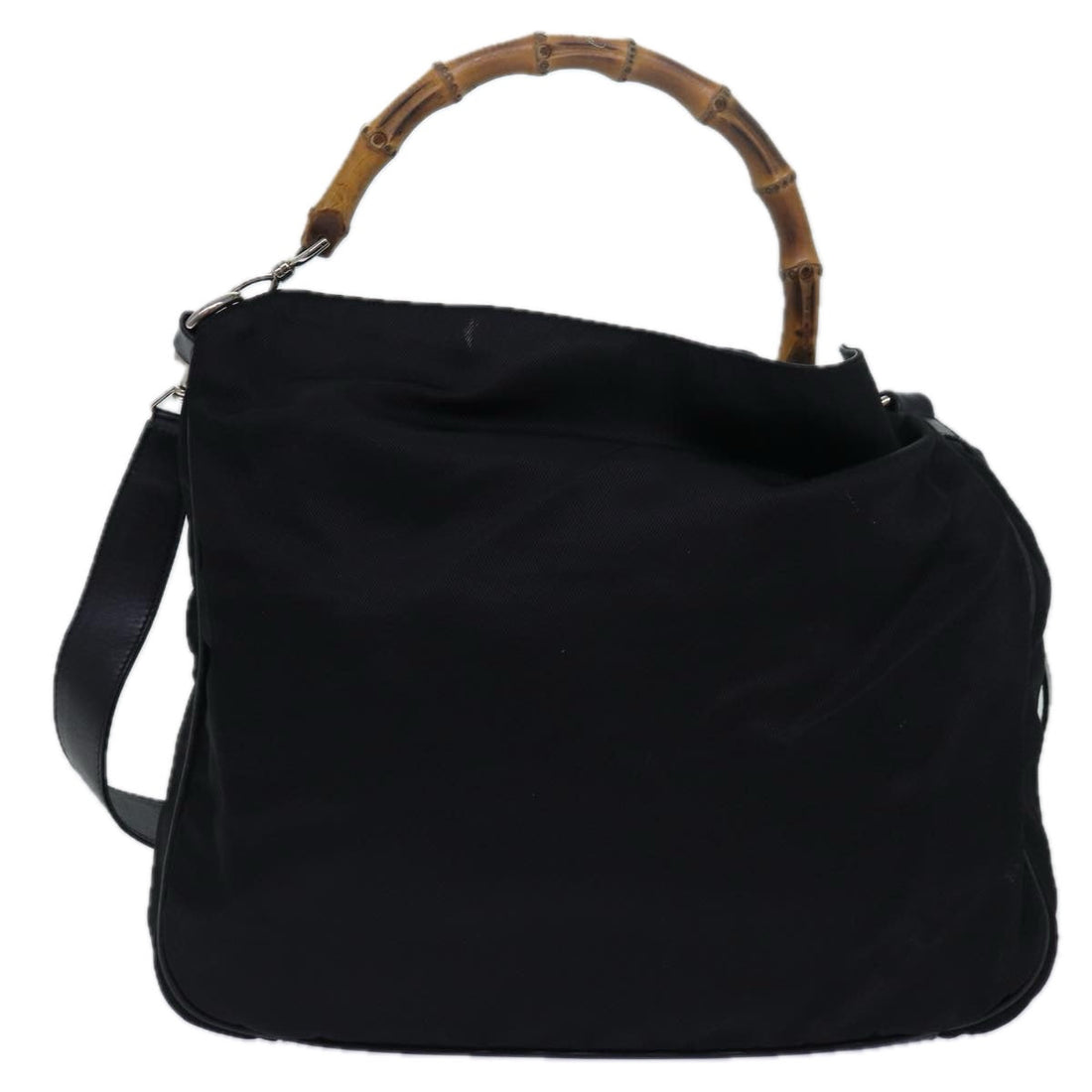 Gucci Bamboo Black Synthetic Handbag