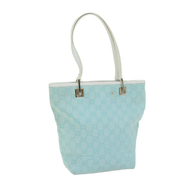 Gucci Gg Canvas Blue Canvas Tote Bag