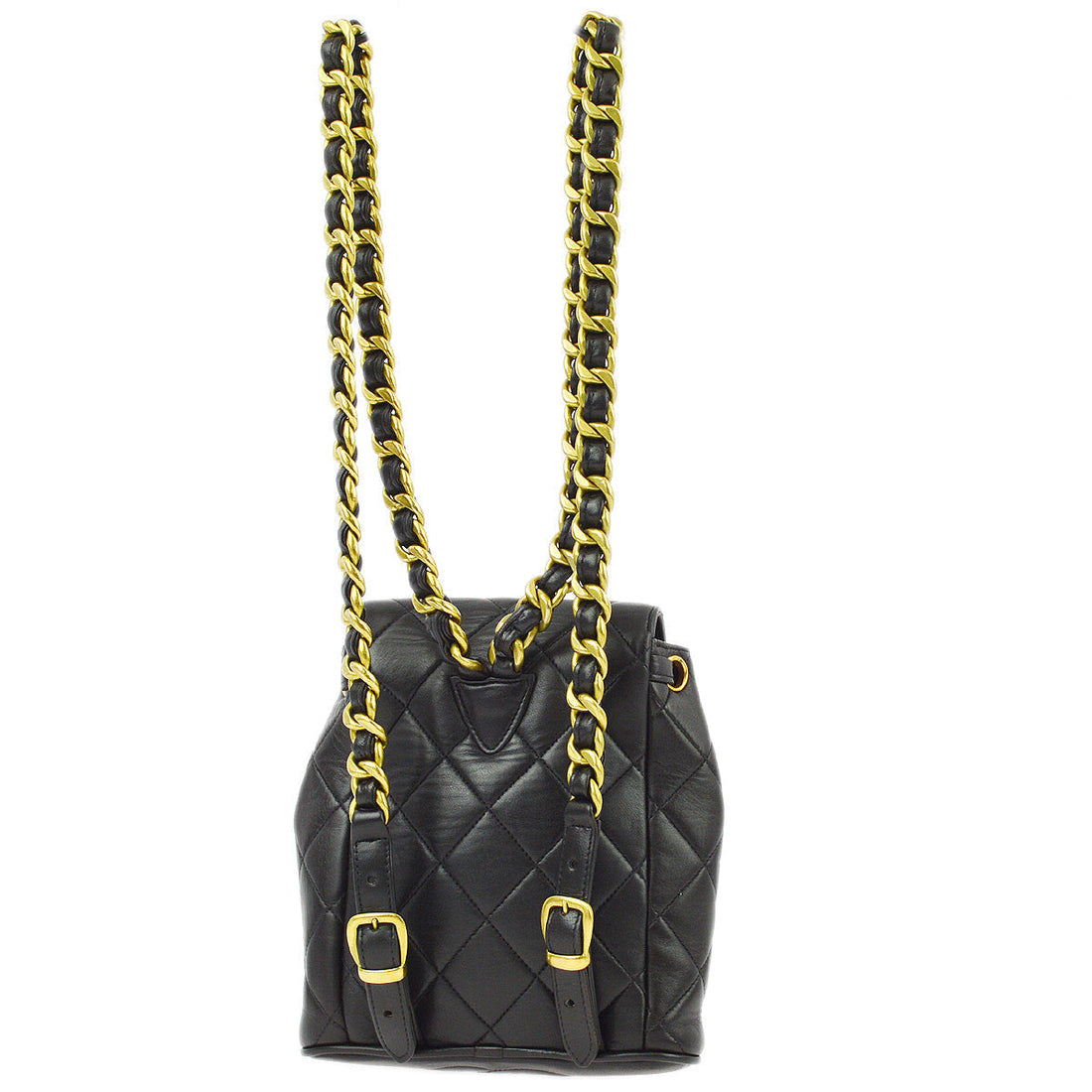 New 1:1 Rep Top Quality Chanel Black Lambskin Duma Backpack Small