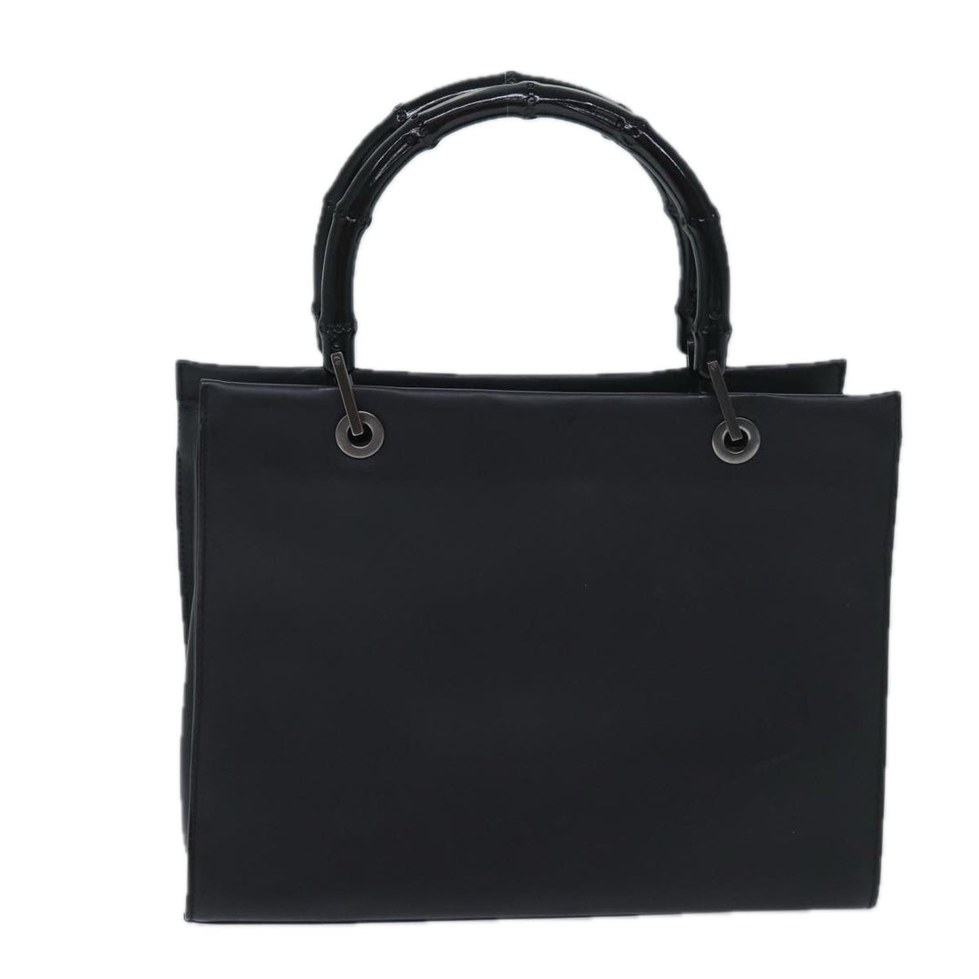 Gucci Bamboo Black Leather Handbag