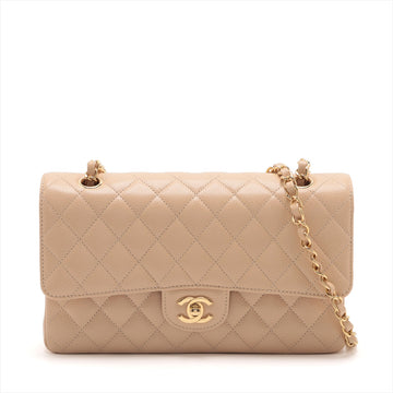 New 1:1 Rep Top Quality Chanel Matrasse Caviar S Double Flap Double Chain Bag Beige Gold