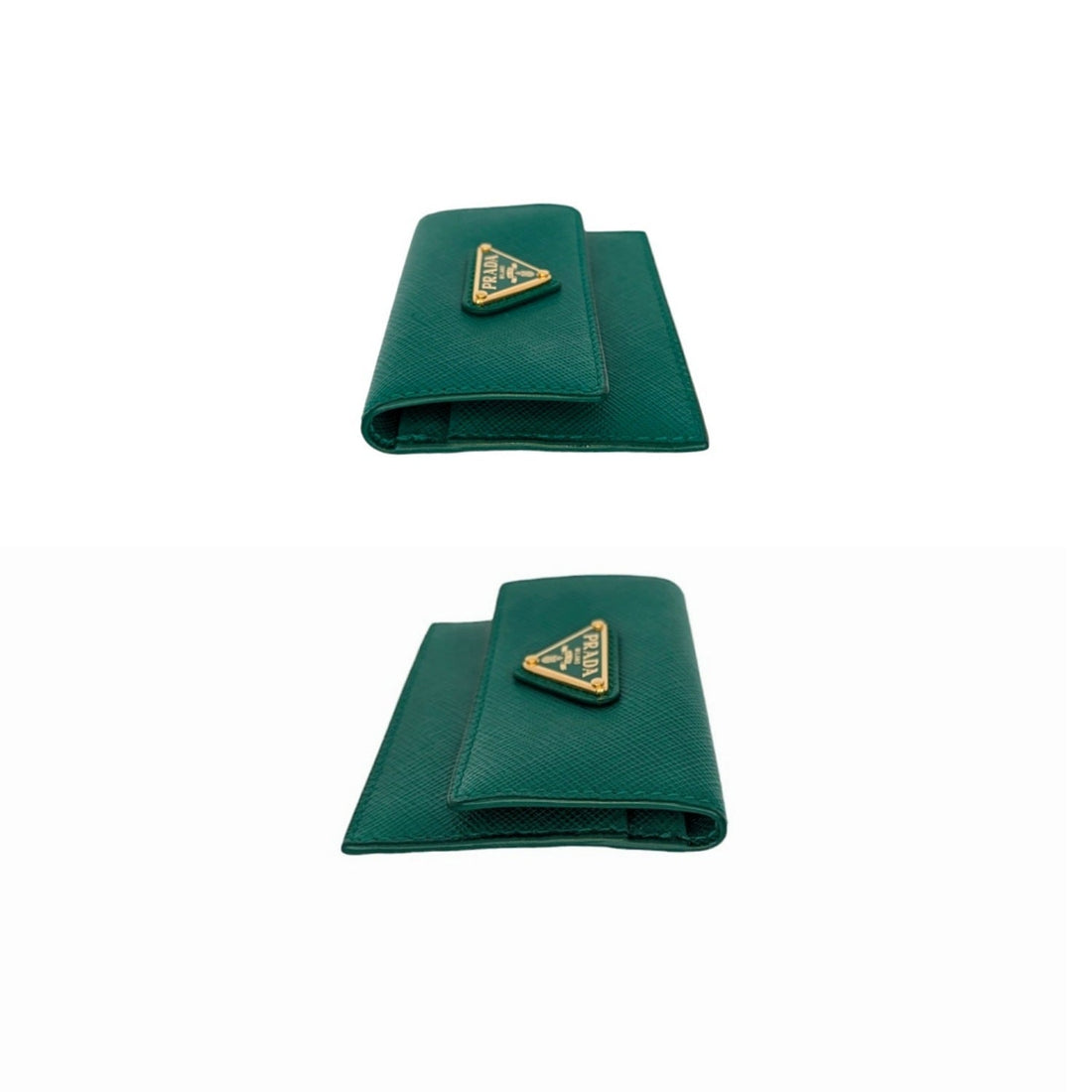 Prada Mango Saffiano Lux Leather  Holder