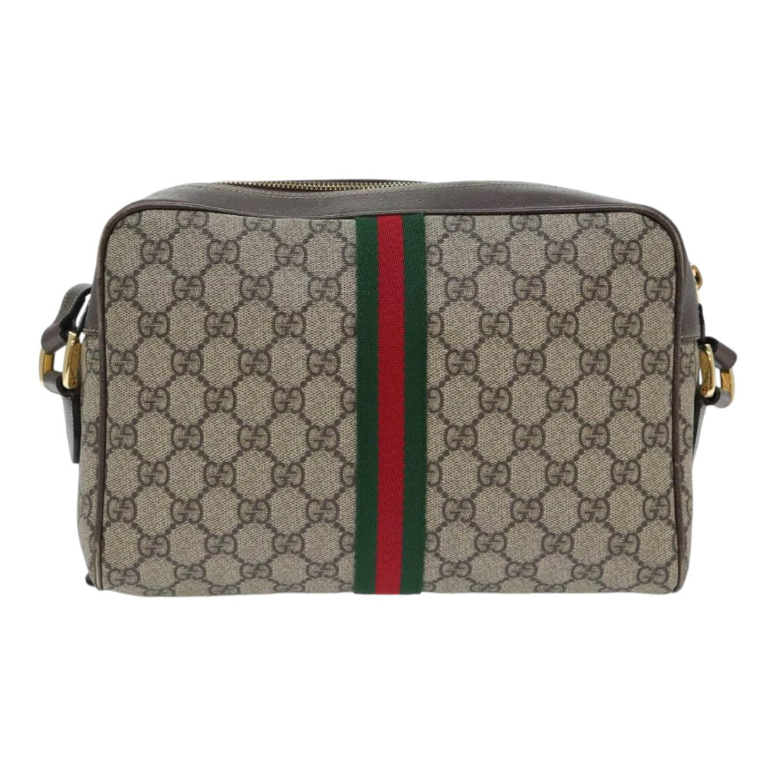 Gucci Ophidia Beige Canvas Shoulder Bag