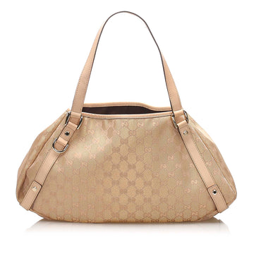 Gucci Gucci GG Canvas Pelham Tote Bag Brown