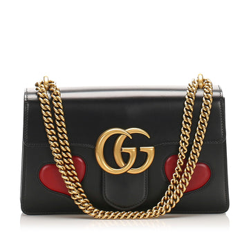 Gucci GG Marmont Shoulder Bag in Black with GHW