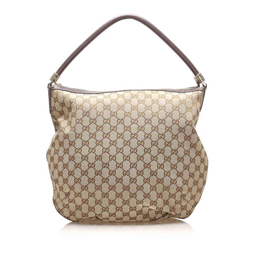 Gucci GG Canvas Hobo Bag Brown