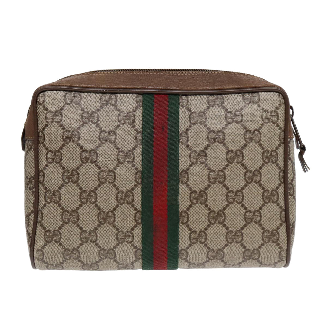 Gucci Gg Canvas Beige Canvas Clutch Bag