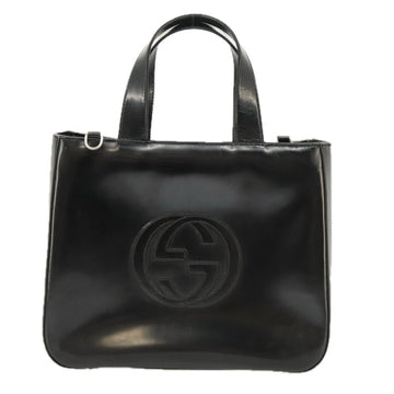Gucci Soho Black Patent Leather Handbag