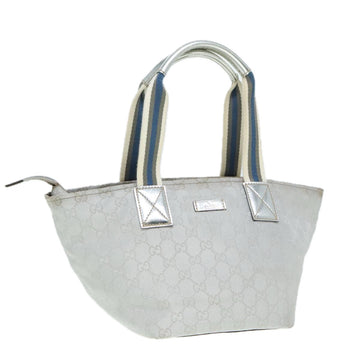 Gucci Sherry Grey Canvas Handbag