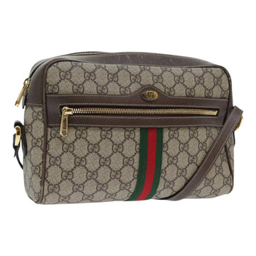 Gucci Ophidia Beige Canvas Shoulder Bag