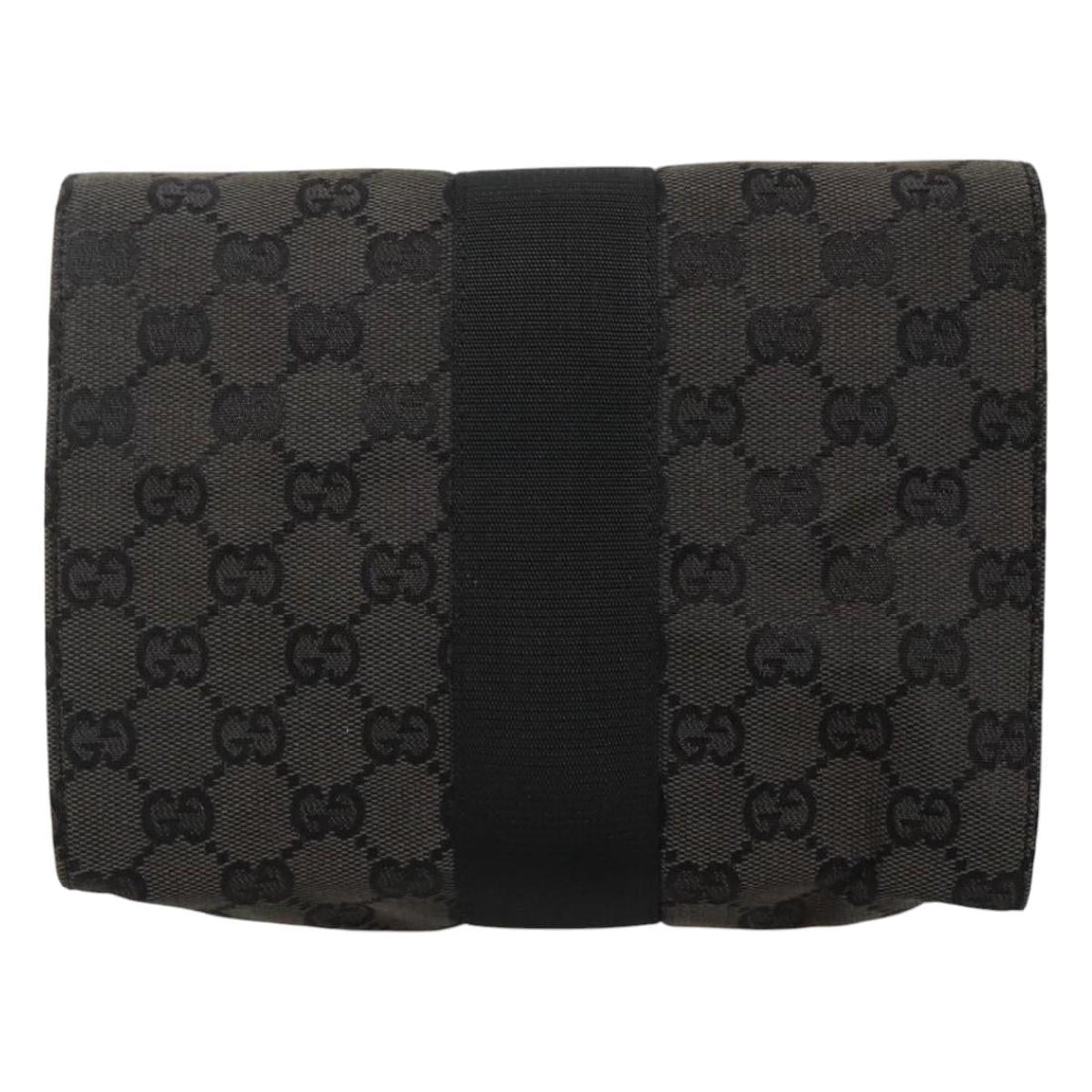 Gucci Gg Canvas Black Canvas Clutch Bag