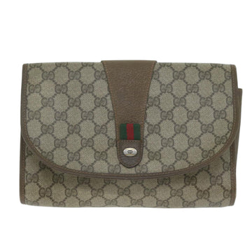 Gucci Ophidia Beige Canvas Clutch Bag