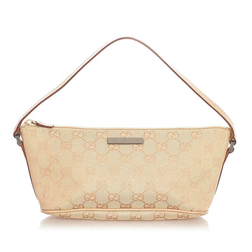Gucci Gucci GG Canvas Boat Baguette Brown