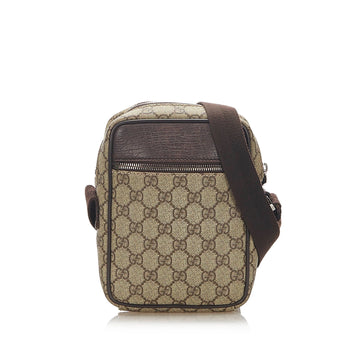 Gucci GG Supreme Crossbody Bag Brown