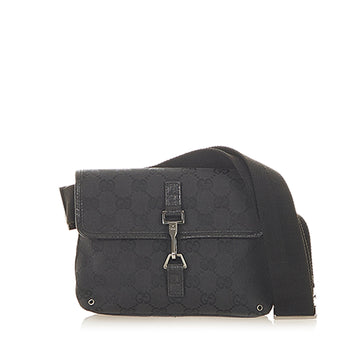Gucci GG Jackie Canvas Belt Bag Black