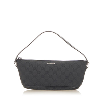 Gucci GG Canvas Boat Baguette Black