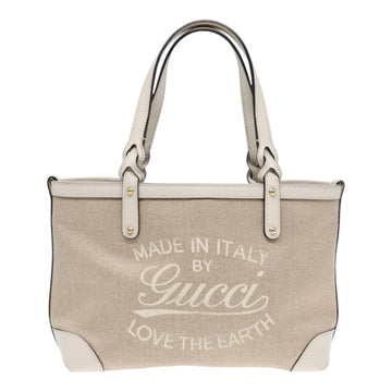 Gucci -- Beige Canvas Handbag