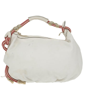Gucci White Leather Tote Bag