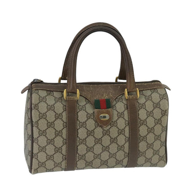 Gucci Gg Supreme Beige Canvas Travel Bag