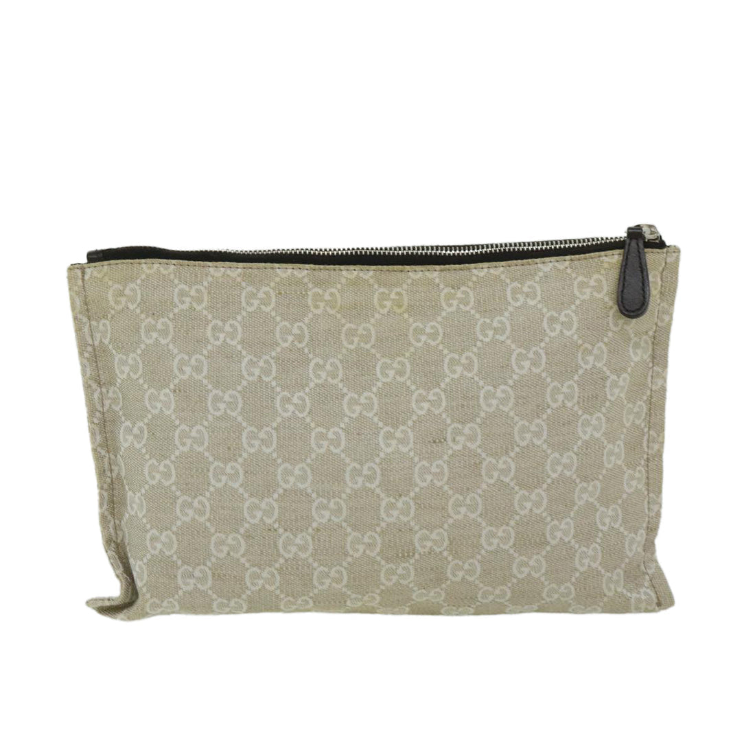 Gucci Gg Canvas Beige Canvas Clutch Bag