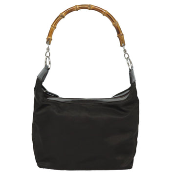 Gucci Bamboo Khaki Synthetic Handbag