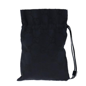Gucci Gg Canvas Black Canvas Clutch Bag