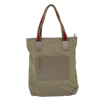 Gucci -- Beige Synthetic Tote Bag