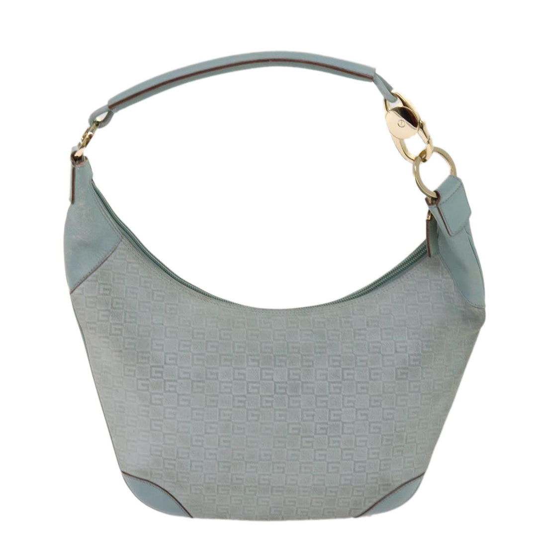 Gucci Hobo Blue Canvas Shoulder Bag