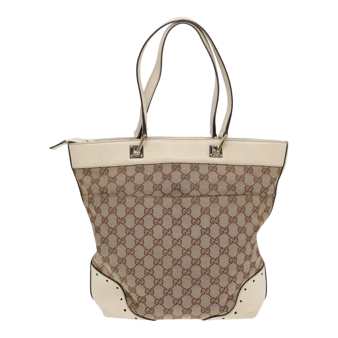 Gucci Gg Canvas Beige Canvas Tote Bag