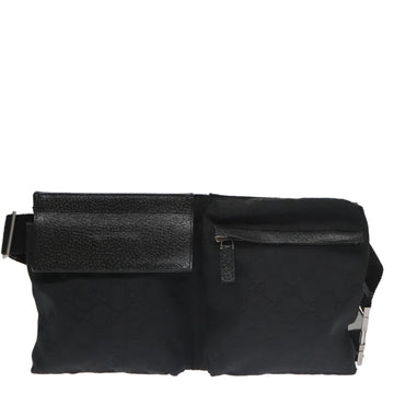 Gucci Black Canvas Shoulder Bag
