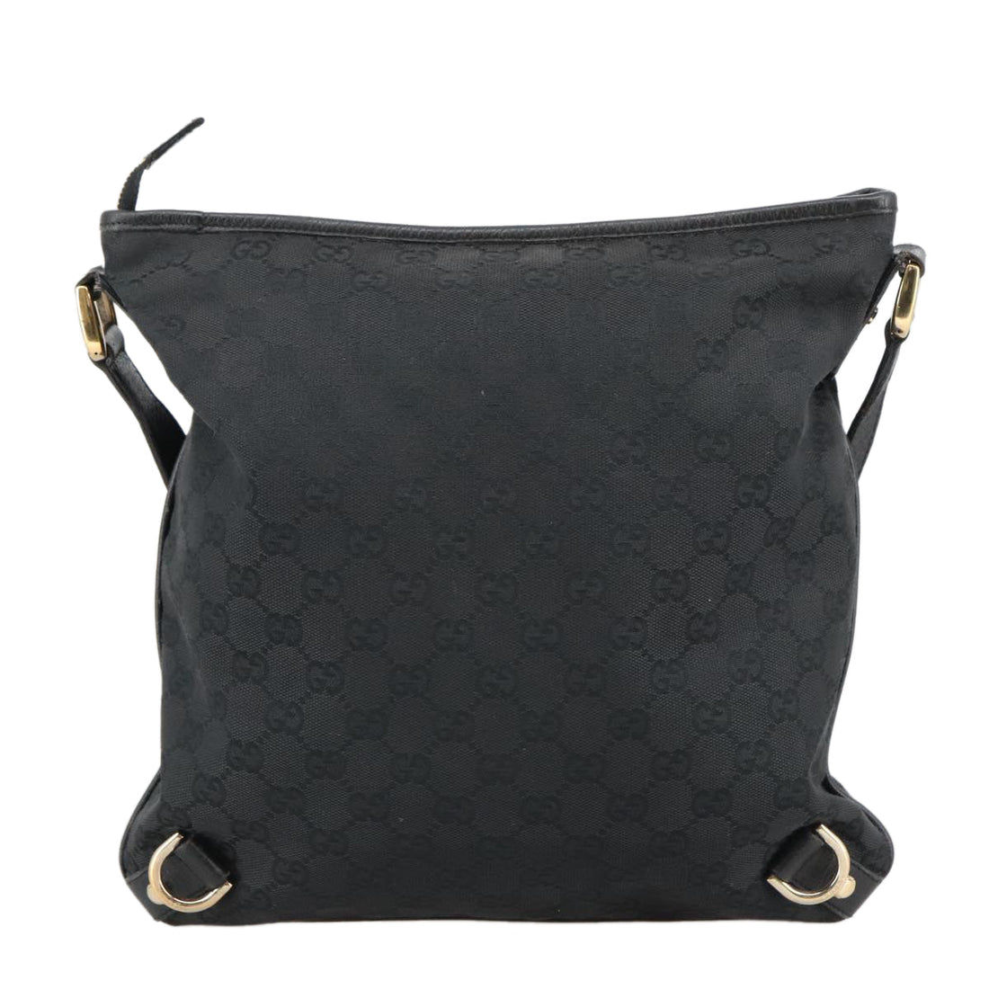 Gucci Abbey Black Canvas Shoulder Bag