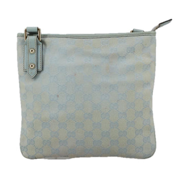Gucci Blue Canvas Shoulder Bag
